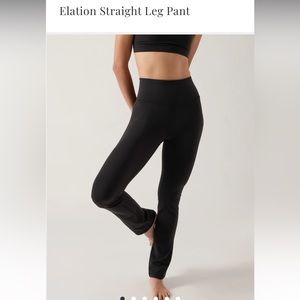 Athleta Elation Straight Leg Pant Small Black NWT